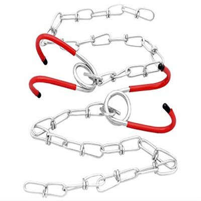 SIMSON Goods Bicycle Hanging Chain Hook with 50 cm Adjustable Rubber Hung on Warehouse and Garage Ceiling, Clear