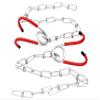 SIMSON Goods Bicycle Hanging Chain Hook with 50 cm Adjustable Rubber Hung on Warehouse and Garage Ceiling, Clear view 1