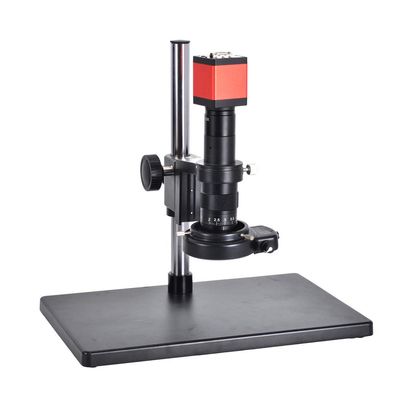 13MP HDMI 1/3inch CMOS HD VGA Digital Industry Video Inspection Microscope Camera Set & 180X C-Mount Lens & 56 LED Light & Table Stand