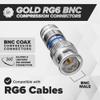 THE CIMPLE CO - BNC Compression Connector for RG6 Coaxial Cable - Male RG6 BNC Connectors for Security Cameras, CCTV, SDI, HD-SDI - Coax Cable Ends 10 Pack view 3