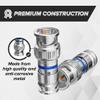 THE CIMPLE CO - BNC Compression Connector for RG6 Coaxial Cable - Male RG6 BNC Connectors for Security Cameras, CCTV, SDI, HD-SDI - Coax Cable Ends 10 Pack view 4