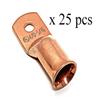 25 pcs WNI 4/0 Gauge x 5/16 Pure Copper Battery Welding Cable Lug Connector Ring Terminals view 2