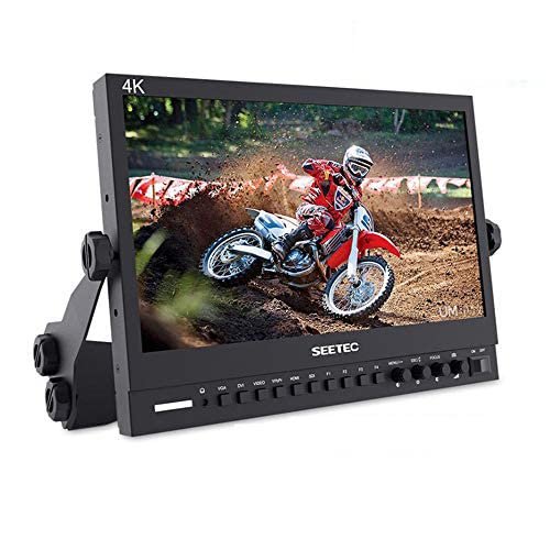 SEETEC P133-9HSD 13.3 Inch 4K HMDI Broadcast Monitor Professional LCD Director Studio Production Monitoring IPS Screen Aluminum Design