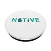 Native Michigander Mitten State Green Watercolor Art Mobile view 2