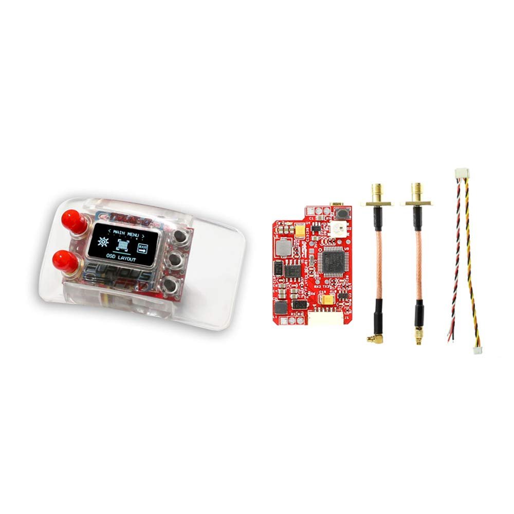 Ochoos TrueD 2.4G Diversity Receiver System W/Long Range 2.4G VTX Combo for Fatshark Goggles