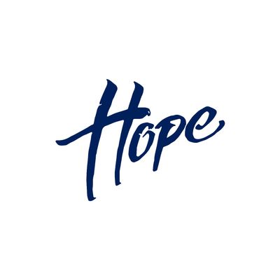 ANGDEST Saying Quote Hope (Navy Blue) (Set of 2) Premium Waterproof Vinyl Decal Stickers for Laptop Phone Accessory Helmet Car Window Bumper Mug Tuber Cup Door Wall Decoration