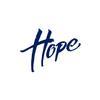ANGDEST Saying Quote Hope (Navy Blue) (Set of 2) Premium Waterproof Vinyl Decal Stickers for Laptop Phone Accessory Helmet Car Window Bumper Mug Tuber Cup Door Wall Decoration view 1