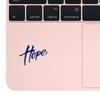 ANGDEST Saying Quote Hope (Navy Blue) (Set of 2) Premium Waterproof Vinyl Decal Stickers for Laptop Phone Accessory Helmet Car Window Bumper Mug Tuber Cup Door Wall Decoration view 3