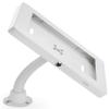 Displays2go Tablet Counter Stand Compatible w/iPad with Gooseneck Arm and Steel Enclosure  White (IPGOOSTLWH) view 4