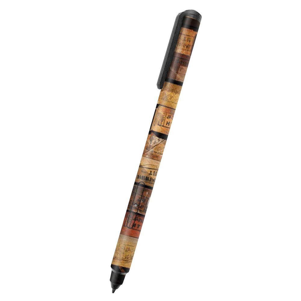 MightySkins Skin Compatible with NuVision Digital Pen - Stacked Wood | Protective, Durable, and Unique Vinyl Decal wrap Cover | Easy to Apply, Remove, and Change Styles | Made in The USA