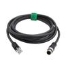 HangTon Ethernet Cable M12 8 Pin A Coded RJ45 for Omron MicroHawk F430 Cognex is 7000 5000 Camera Sensor Barcode Reader Network PC CAT6 3M view 1