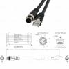 HangTon Ethernet Cable M12 8 Pin A Coded RJ45 for Omron MicroHawk F430 Cognex is 7000 5000 Camera Sensor Barcode Reader Network PC CAT6 3M view 3
