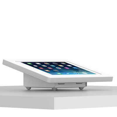 VidaMount White Enclosure and Fixed Tilted 15 Desk/Surface Mount [Bundle] Compatible with iPad 9.7 (5th / 6th Gen), Pro 9.7", Air 1/2