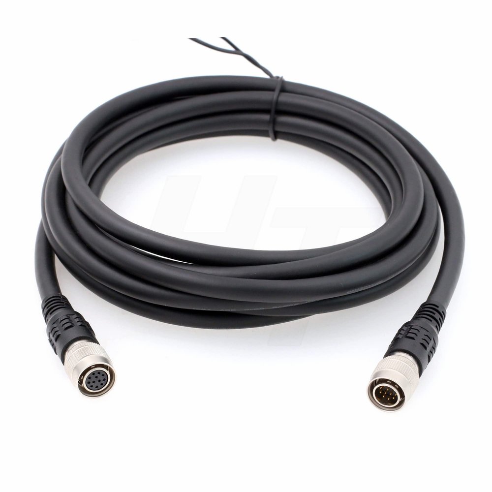 HangTon Hirose 12 Pin Male to 12 Pin Female Cable for Sony DXC-950 990 XC-HR70 XC-ST50 Hitachi CCD Camera Remote Panel (5 Meter)