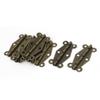 Aexit 10Pcs 2.6cmx5.1cm Clothes Hangers Bronze 90 Degree Folding Closet Cabinet Children's Clothes Hangers Door Hinge view 1