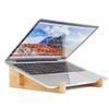 MTWhirldy Laptop Stand for Desk, Portable Computer Holder Stands Compatible with MacBook pro air, DELL, ASUS, HP Notebooks 11-15" Laptops Bamboo view 2