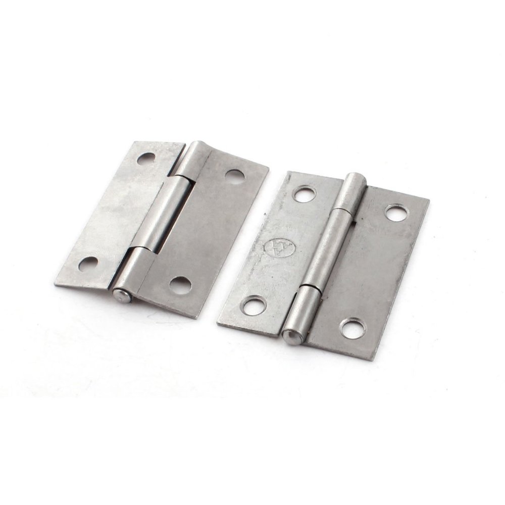 Aexit 2Pcs 5mm Clothes Hangers Mounting Hole 50x35x4mm Metal Folding Door Hinge for Children's Clothes Hangers Cupboard Cabinet
