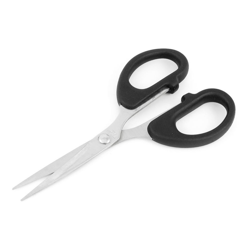 Aexit Black Office Cutlery & Knife Accessories Stainless Steel Blade Good Performance Grip Sewing Paper Shears Straight Scissor