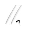 SAUCER Replacement Nose Pieces Pads & Earsocks Temple Sleeve Rubber Kit for Oakley M Frame Heater | Hybrid | Strike | Sweep Sunglass - White view 2