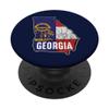 Patriotic Georgians Georgia Flag USA State Country Gift PopSockets Swappable PopGrip view 1