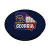 Patriotic Georgians Georgia Flag USA State Country Gift PopSockets Swappable PopGrip view 2