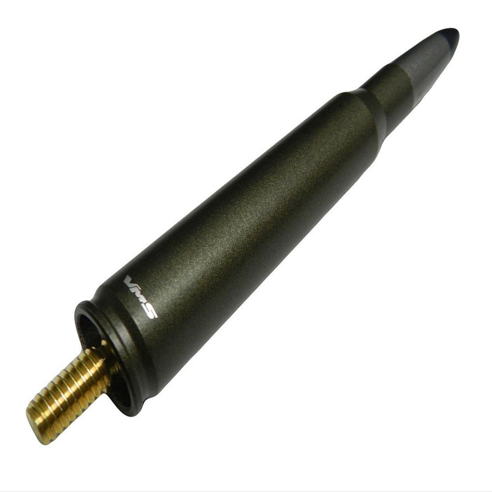 VMS Racing 50 Caliber BRONZE BULLET ANTENNA in Heavy Gauge CNC Machined Billet Aluminum Short Compatible with Toyota Tacoma 95-19 1995-2019