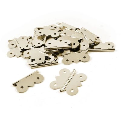 Aexit 25 Pcs Clothes Hangers 1.3" Length Bronze Tone Metal Butt Hinge for Window Children's Clothes Hangers Drawer Door