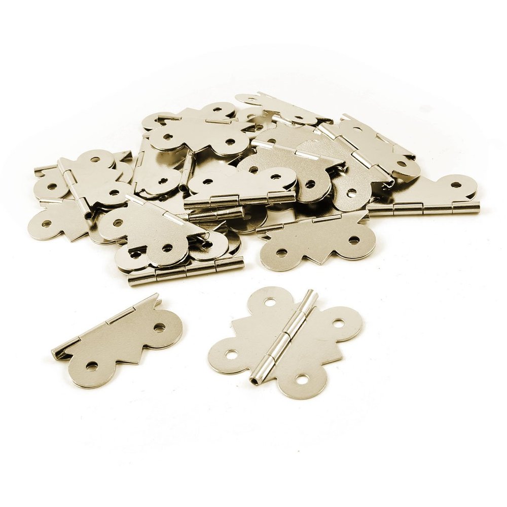 Aexit 25 Pcs Clothes Hangers 1.3" Length Bronze Tone Metal Butt Hinge for Window Children's Clothes Hangers Drawer Door