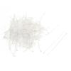 Aexit 100 Pieces Fastening Tool Accessories Silver Tone Wire Earring Jewelry Round Head Pins Screwdriver Bit Sets 50mm 2" view 1