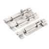 Aexit Cabinet Door Door Hardware & Locks Safety Slide Latch Lock 3" Length Metal Barrel Bolt Silver Latches & Bolts Tone 3pcs view 1
