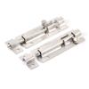 Aexit Cabinet Door Door Hardware & Locks Safety Slide Latch Lock 3" Length Metal Barrel Bolt Silver Latches & Bolts Tone 3pcs view 4