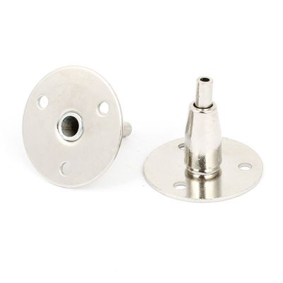 Aexit 2 Pcs Replacement Parts 40mm Round Base Drill- Support Tensioner System Filters Silver Tone