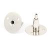 Aexit 2 Pcs Replacement Parts 40mm Round Base Drill- Support Tensioner System Filters Silver Tone view 1