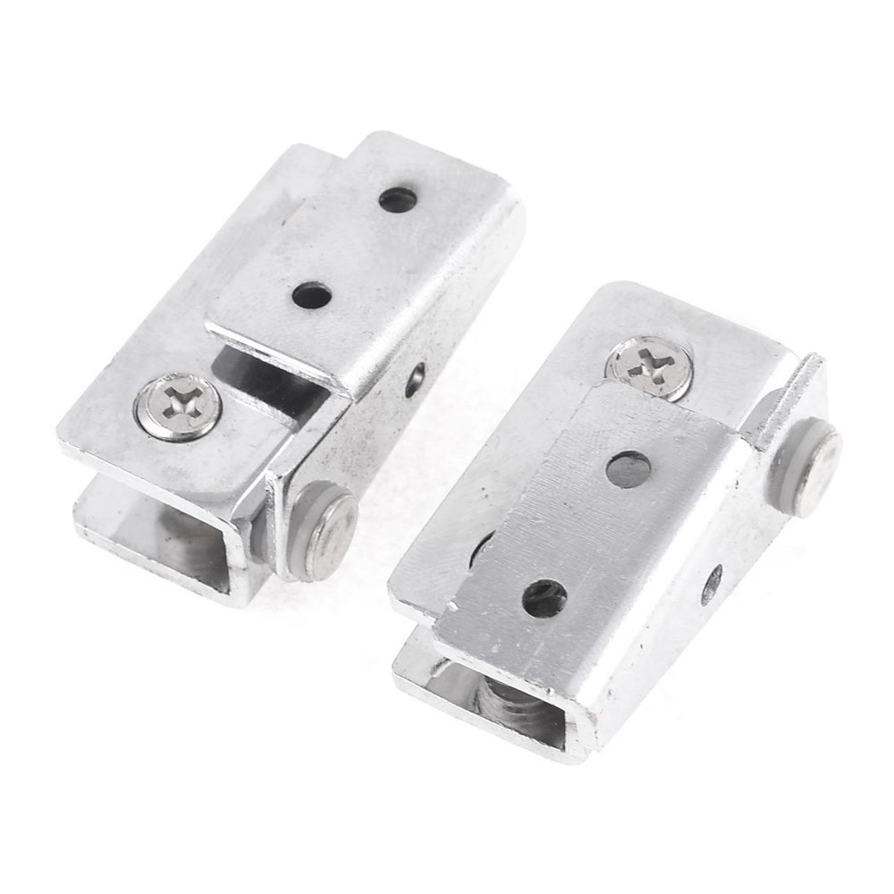 Aexit Replacement Metal Clothes Hangers Door Catch Hinge for 9mm Thickness Glass Children's Clothes Hangers 2 Pcs