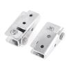 Aexit Replacement Metal Clothes Hangers Door Catch Hinge for 9mm Thickness Glass Children's Clothes Hangers 2 Pcs view 1
