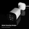 [3TB HDD] Hiseeu 4K PoE Security Camera System, 4 Pcs 5MP PoE IP Security Camera Outdoor Indoor, Human Vehicle Detect, 2 Way Audio, Color Night Vision, IP 66 Waterproof, 0 Monthly Fees, Remote Access view 2