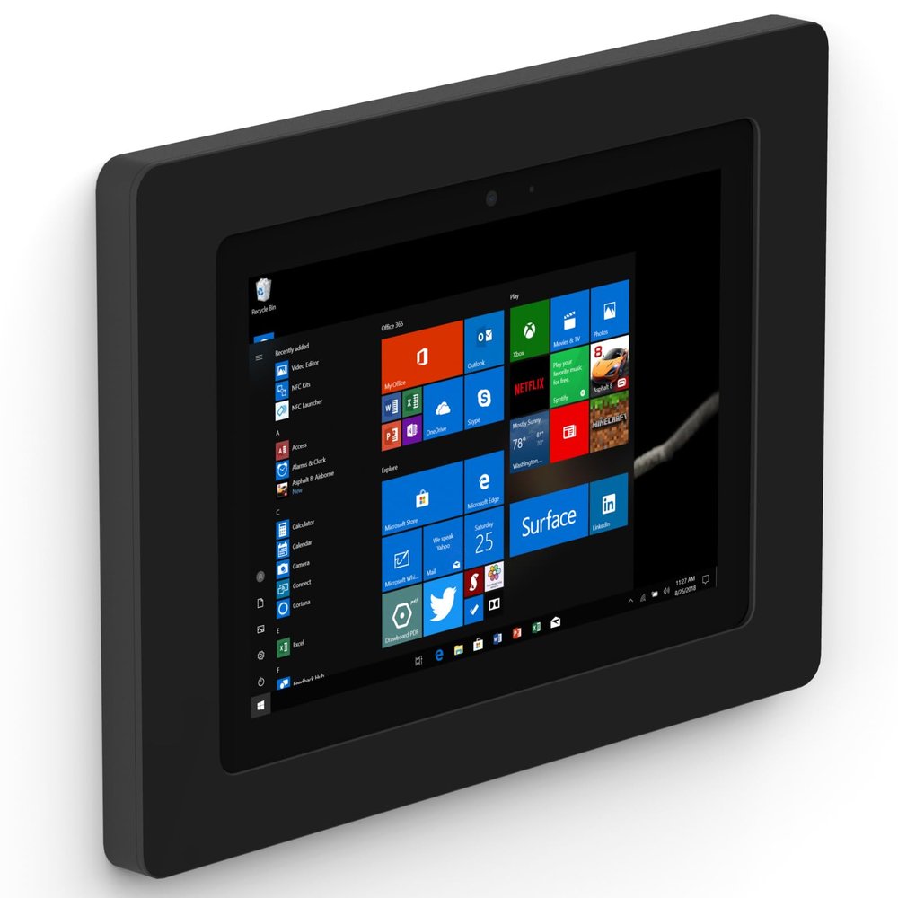 VidaMount Black On-Wall Tablet Mount Compatible with Surface Go, Go 2, Go 3 & Go 4