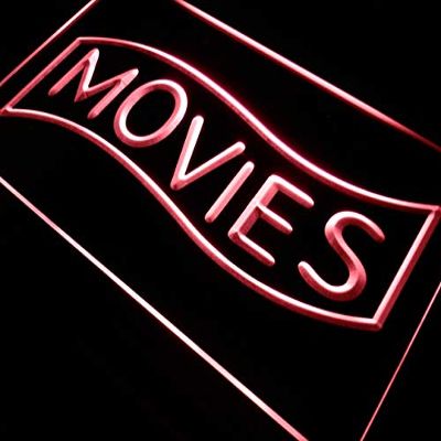ADVPRO Movies Home Theater Night Lure LED Neon Sign Red 16 x 12 Inches st4s43-j293-r