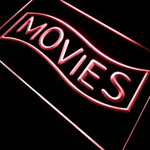 ADVPRO Movies Home Theater Night Lure LED Neon Sign Red 16 x 12 Inches st4s43-j293-r
