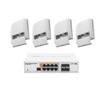 Mikrotik wsAP ac lite Access Point 4-Units in-Wall Dual Concurrent 2.4GHz/5GHz Wireless 802.11ac with Smart Switch PoE CRS112-8P-4S-IN 8xGigabit Ethernet 4xSFP RouterOS L5 view 1