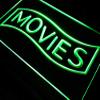 ADVPRO Movies Home Theater Night Lure LED Neon Sign Green 24 x 16 Inches st4s64-j293-g view 1