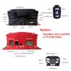 XYC UTV,ATV, Anti-Theft Bluetooth Motor Remote 3" Motorcycle Waterproof Bluetooth Wireless Speaker 7/8-1 in. Handlebar Mount MP3 Music Player Sound Audio Stereo Amplifier (Red) view 4