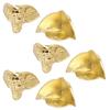 Aexit Gift Box Weatherproofing Photo Frame Plastic Corner Protector Gold Tone Window Insulation Kits 24mmx24mmx23mm 6pcs view 1