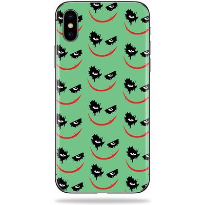 MightySkins Skin Compatible with Apple iPhone Xs - Why So Serious | Protective, Durable, and Unique Vinyl Decal wrap Cover | Easy to Apply, Remove, and Change Styles | Made in The USA