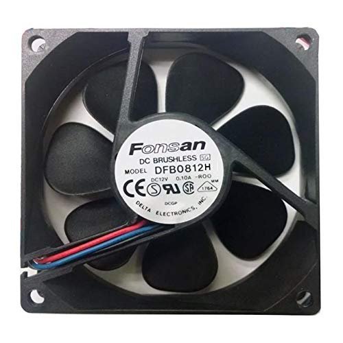 Fonsan Delta 80x80x25mm High Speed 12 Volt DC Fan-DFB0812H