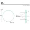 5PCS 58mm x 2mm Clear Glass Flat Lens Round Lens view 4