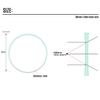 JIATONG 5PCS 60mm x 2mm Clear Glass Flat Lens Round Lens view 4