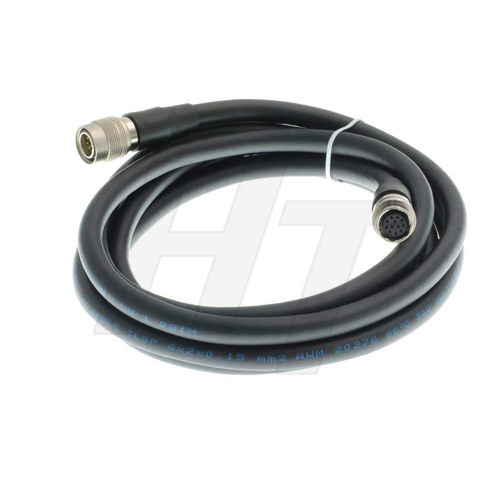 HangTon Hirose 12 Pin Male to 12 Pin Female Extension Cable for Canon Fujinon ENG Lens (2m)