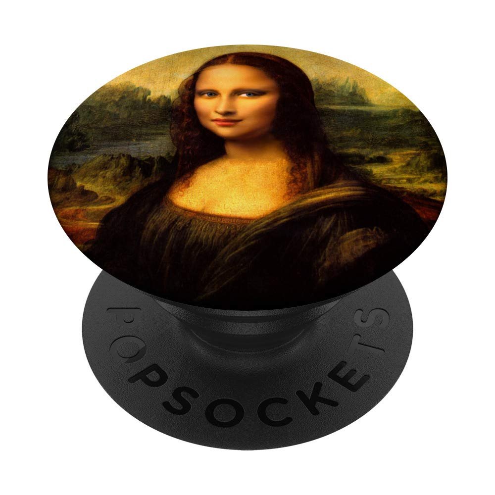 Mona Lisa After Makeover Lipstick Cosmetics Makeup PopSockets PopGrip: Swappable Grip for Phones & Tablets
