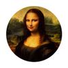 Mona Lisa After Makeover Lipstick Cosmetics Makeup PopSockets PopGrip: Swappable Grip for Phones & Tablets view 3